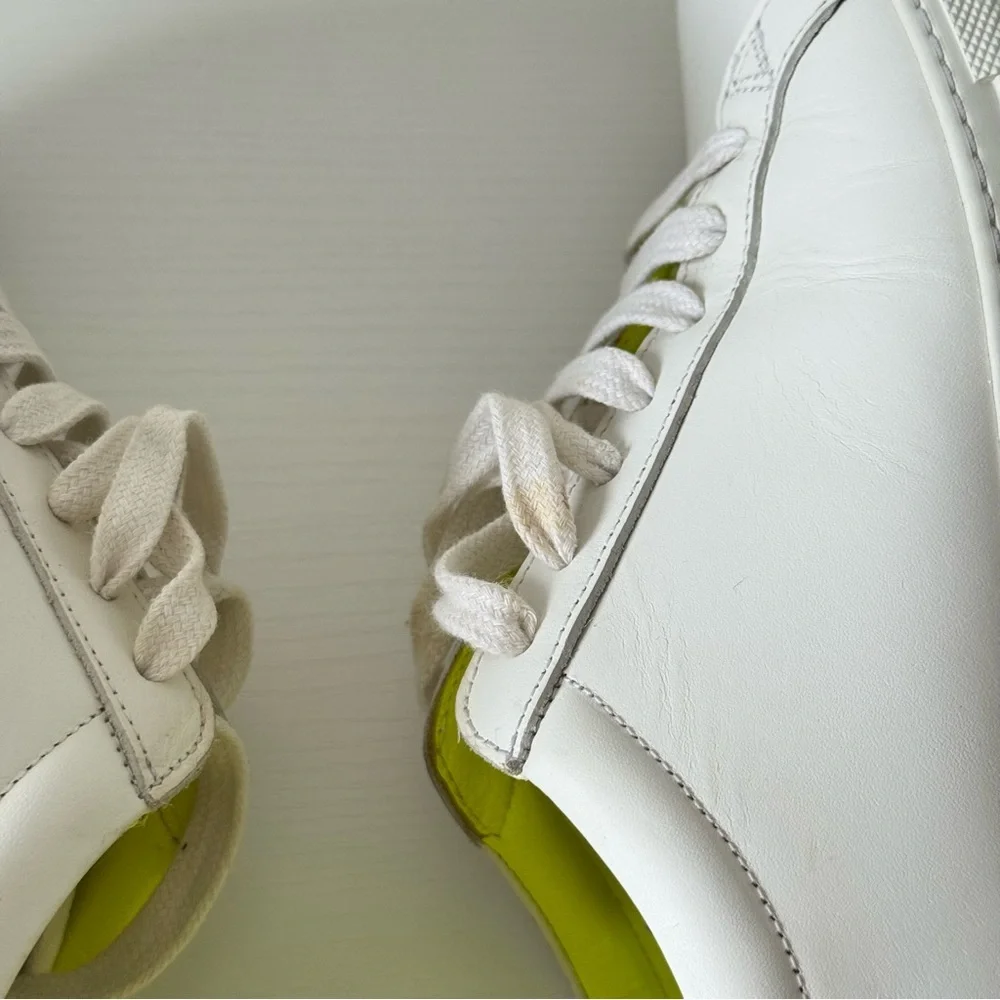 Givenchy White and Neon Green Sneakers, Size 39,5, Authentic - Picture 8 of 10